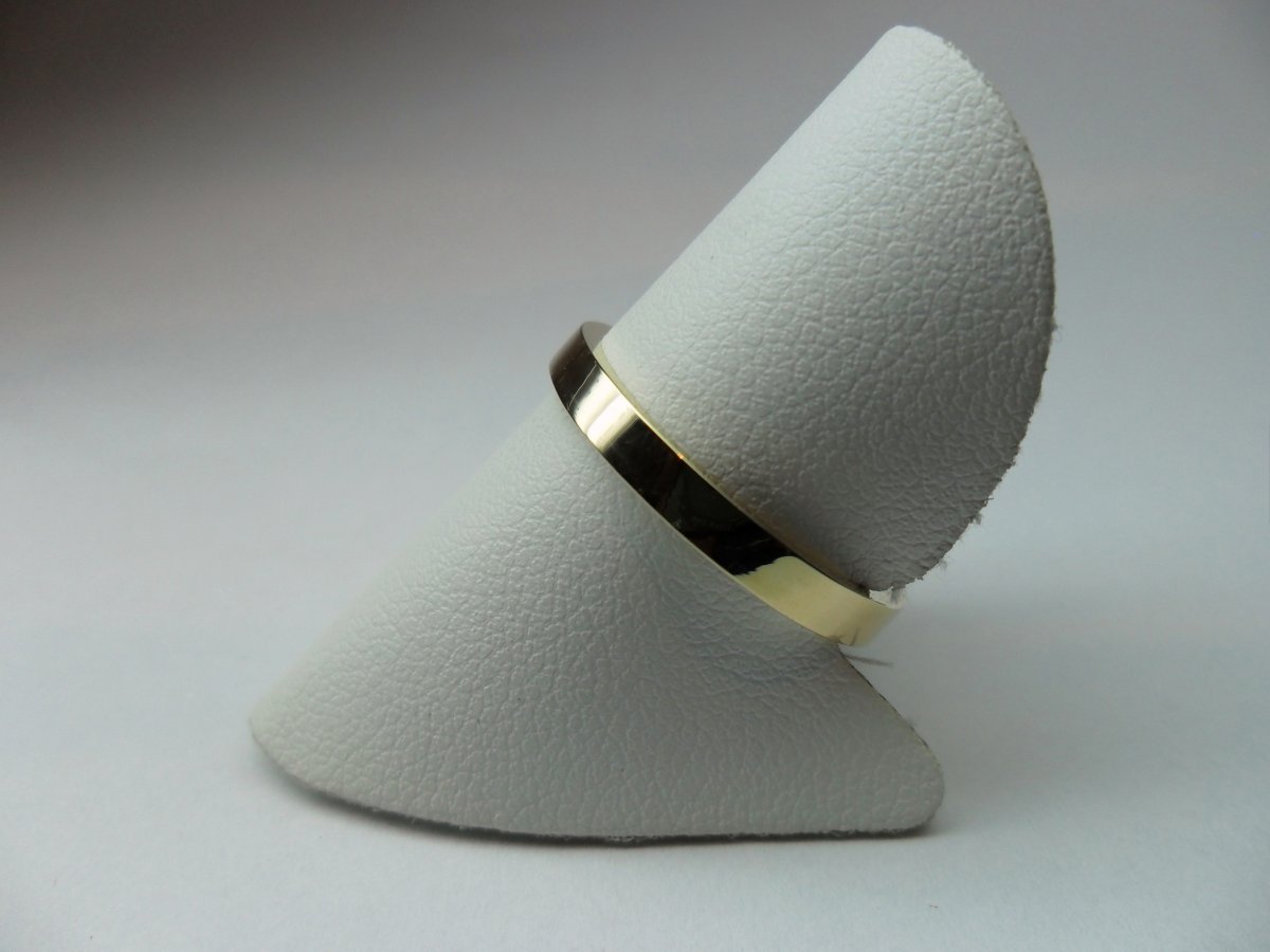 Basis Ring Geelgoud Smal